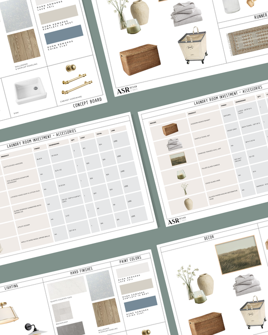 Farmhouse Laundry Room Design & Remodel Package (Digital Product)