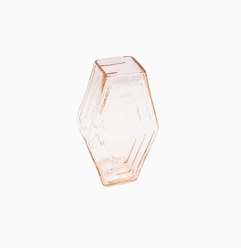 Vase Small, Infinite Hexagon, Blush Pink