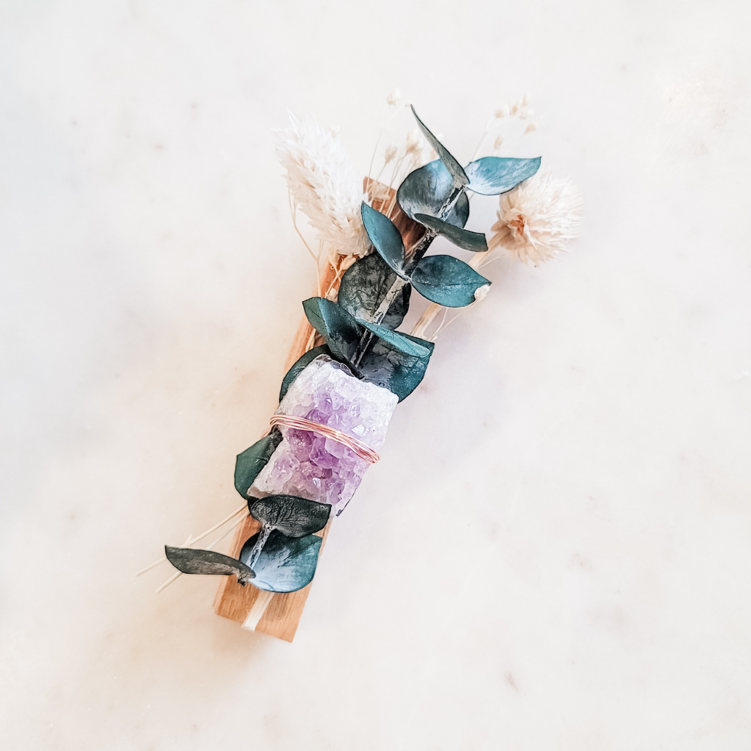 Palo Santo x Amethyst Floral Bundle New Year