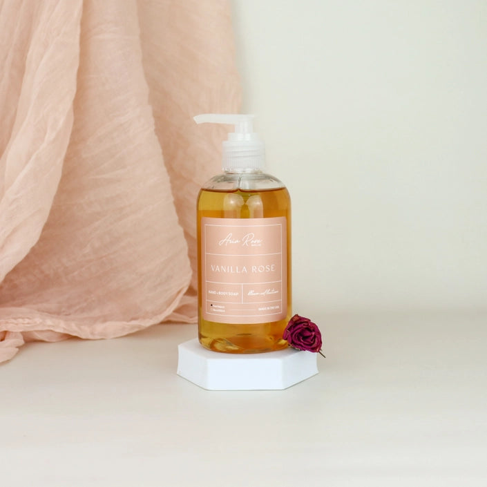 Vanilla Rose Hand + Body Liquid Soap