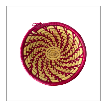 Small Pink + Yellow Spiral Bowl