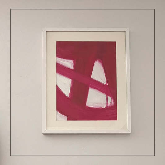 Pink Expression Framed Art