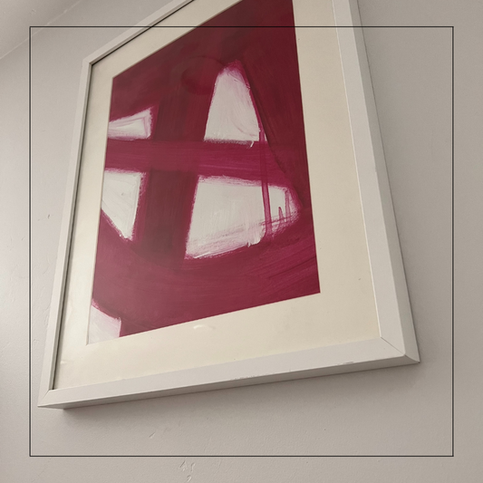 Pink Expression Framed Art