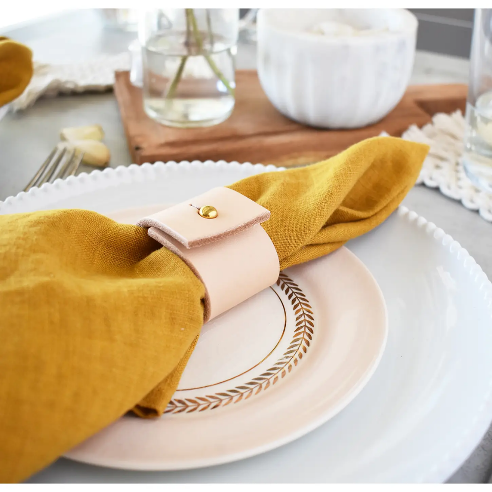 Mustard Linen Napkin Set