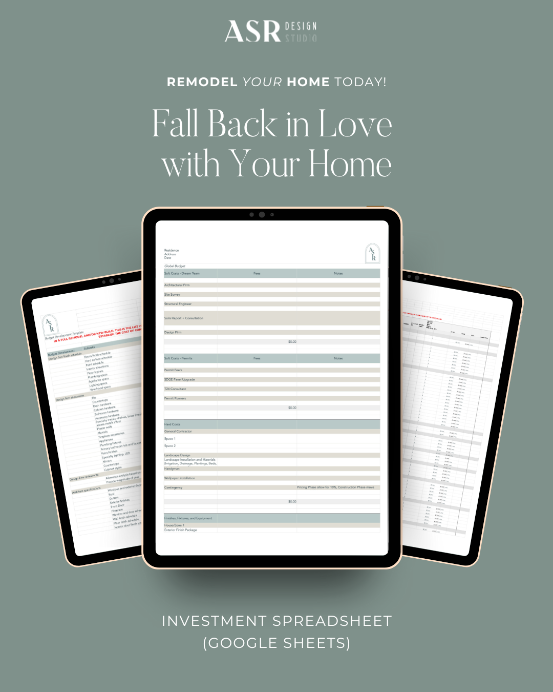 Investment Spreedsheet (Digital Product)