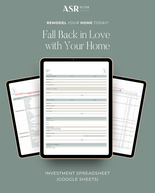 Investment Spreedsheet (Digital Product)