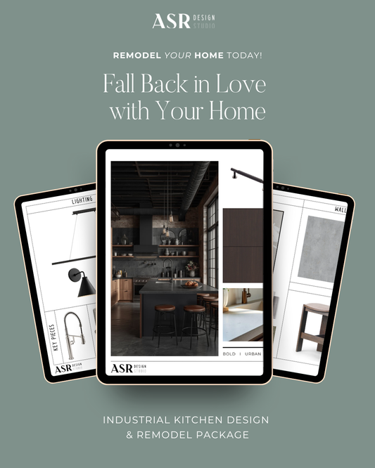 Industrial Kitchen Design & Remodel Package (Digital Product)