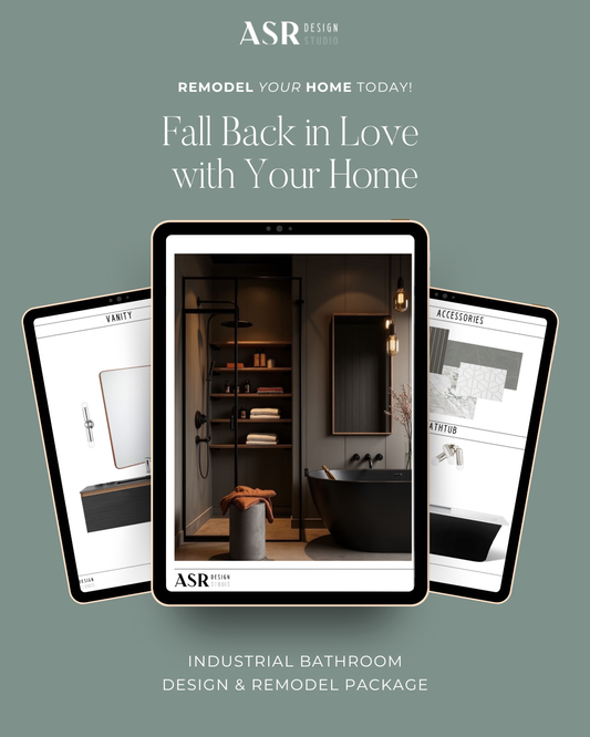 Industrial Bathroom Design & Remodel Package (Digital Product)