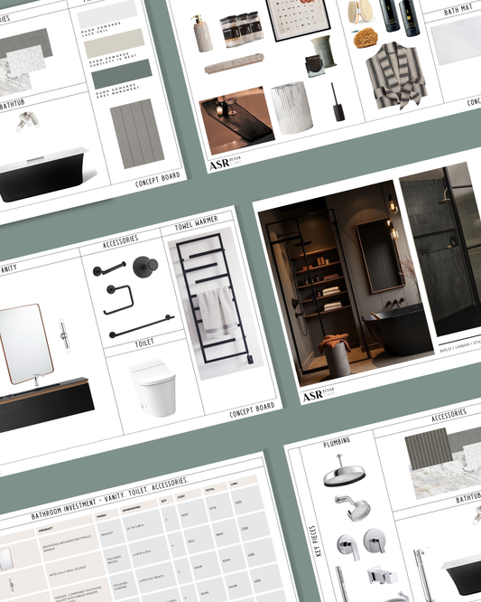 Industrial Bathroom Design & Remodel Package (Digital Product)