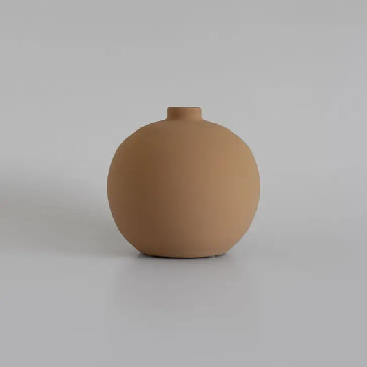 Blanc Collection 03 - Beige Vase - Ceramic Vase - Handmade
