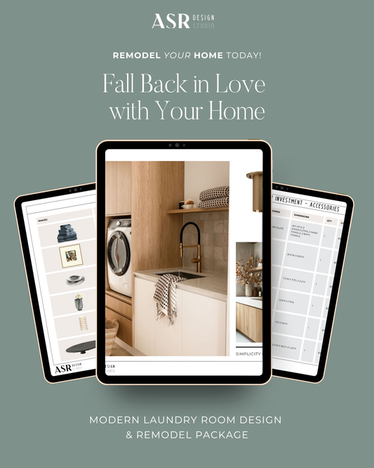 Modern Laundry Room Design & Remodel Package (Digital Product)