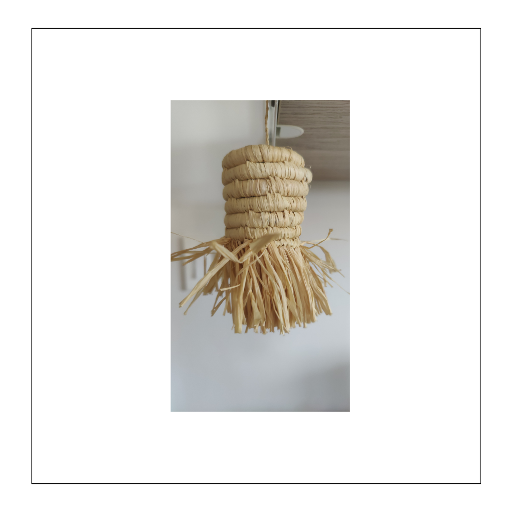 Fringe Ornament - Natural