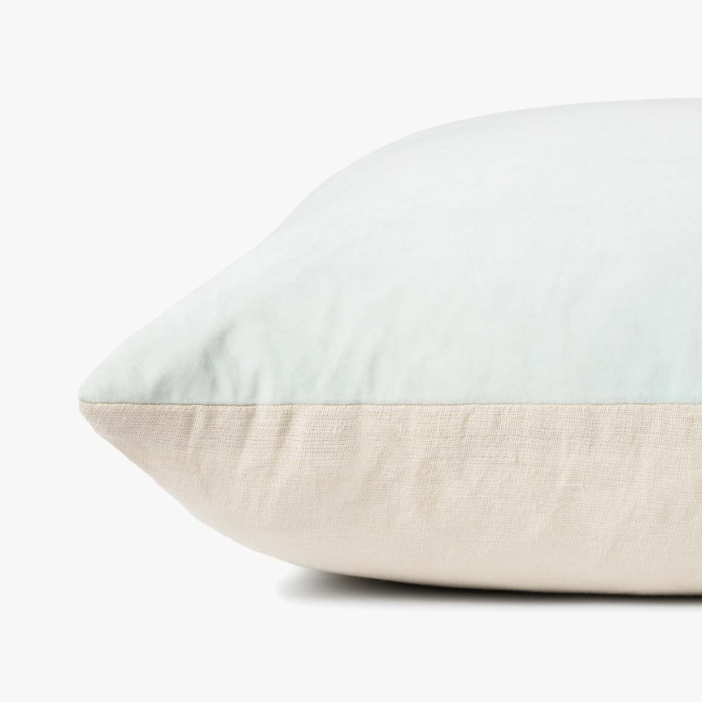 Green/Grey Throw Pillow