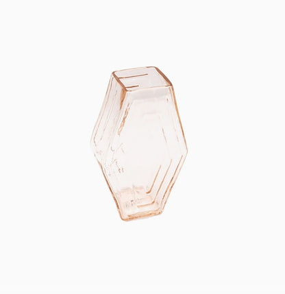 Vase Small, Infinite Hexagon, Blush Pink