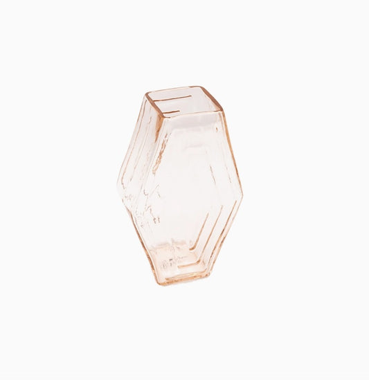 Vase Small, Infinite Hexagon, Blush Pink