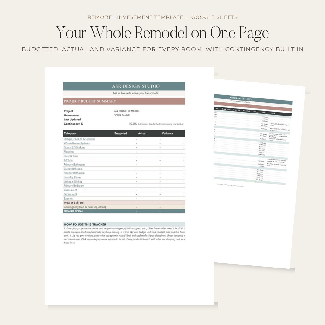 Investment Spreadsheet (Digital Product)