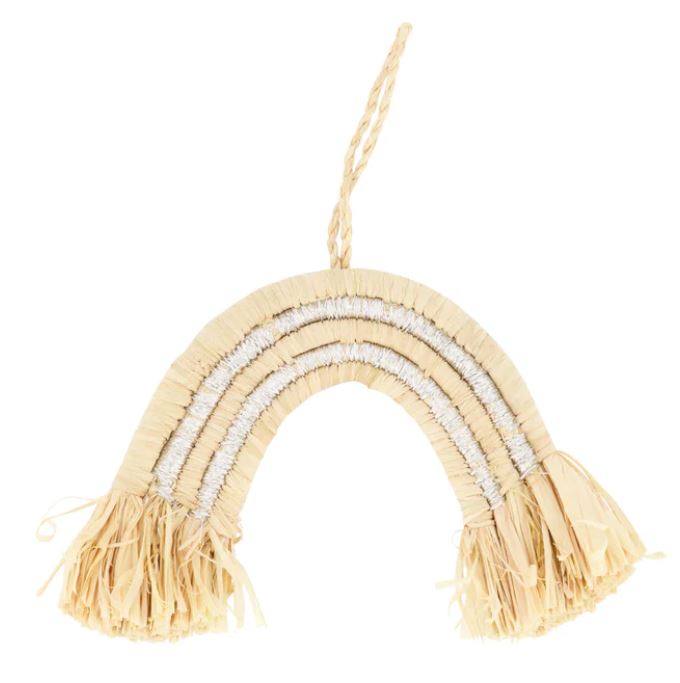 Silver Metallic Rainbow Ornament