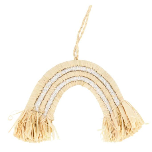 Silver Metallic Rainbow Ornament