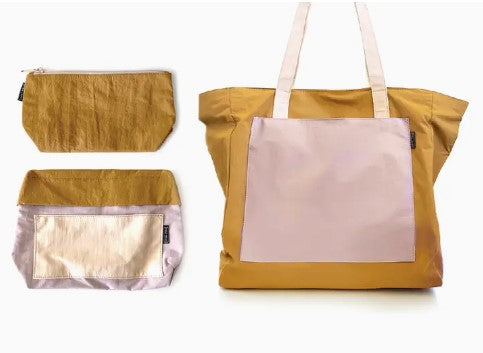 Tote Bag & Pouch 3pc Set