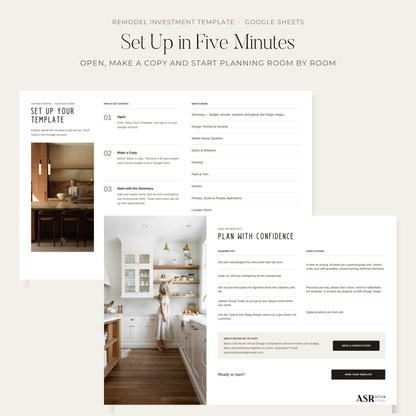 How the remodel investment spreadsheet works